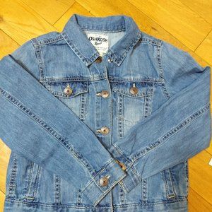 Oshkosh Girls Floral Denim Jacket - Dark Wash main image 1
